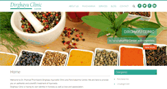 Desktop Screenshot of dirghayuclinic.com